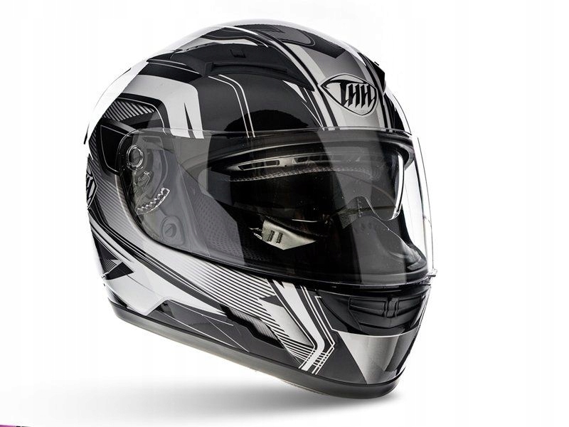 Integrovaná moto prilba THH TS-80 strieborná L