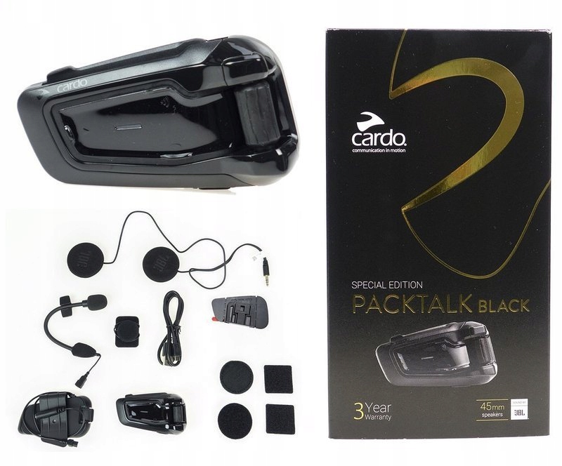 Intercom CARDO SCALA RIDER PACKTALK BOLD ČIERNY JBL
