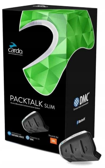 Interkom na motocykel Cardo Packtalk Slim JBL