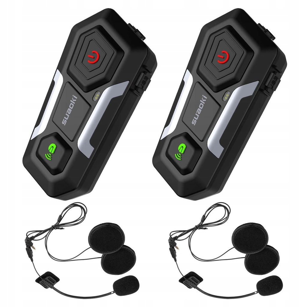 Motocyklový interkom Suaoki T10S Bluetooth