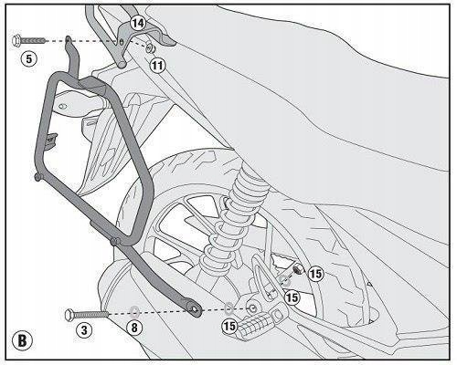 KAPPA KL1142 CASE FRAME HONDA CB 125 F