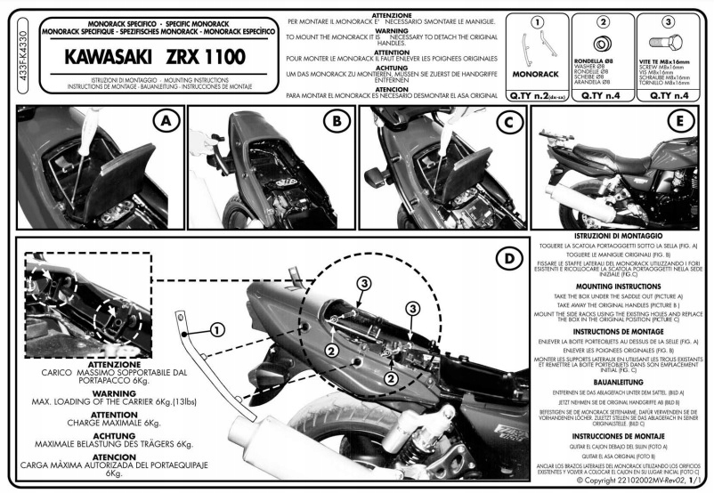 CENTRÁLNY PRÍPAD RÁMU KAPPA. KAWASAKI ZRX 1100/1200