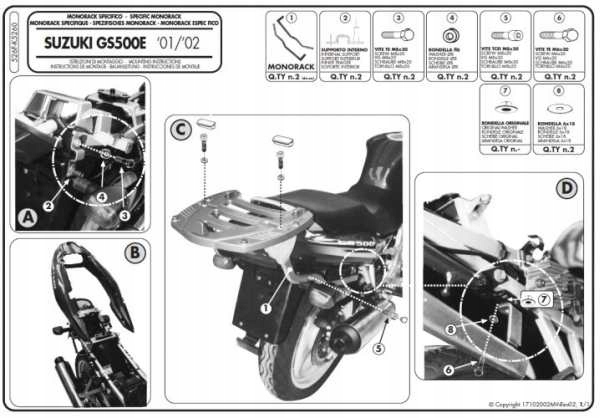 CENTRÁLNY PRÍPAD RÁMU KAPPA. SUZUKI GS 500 E / 500 F