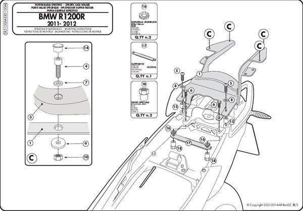 KRYT KAPPA PRE BMW R 1200R (11-14)