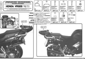 HLAVNÝ RÁMOVÝ RÁM KAPPA HONDA VFR 800 98-01