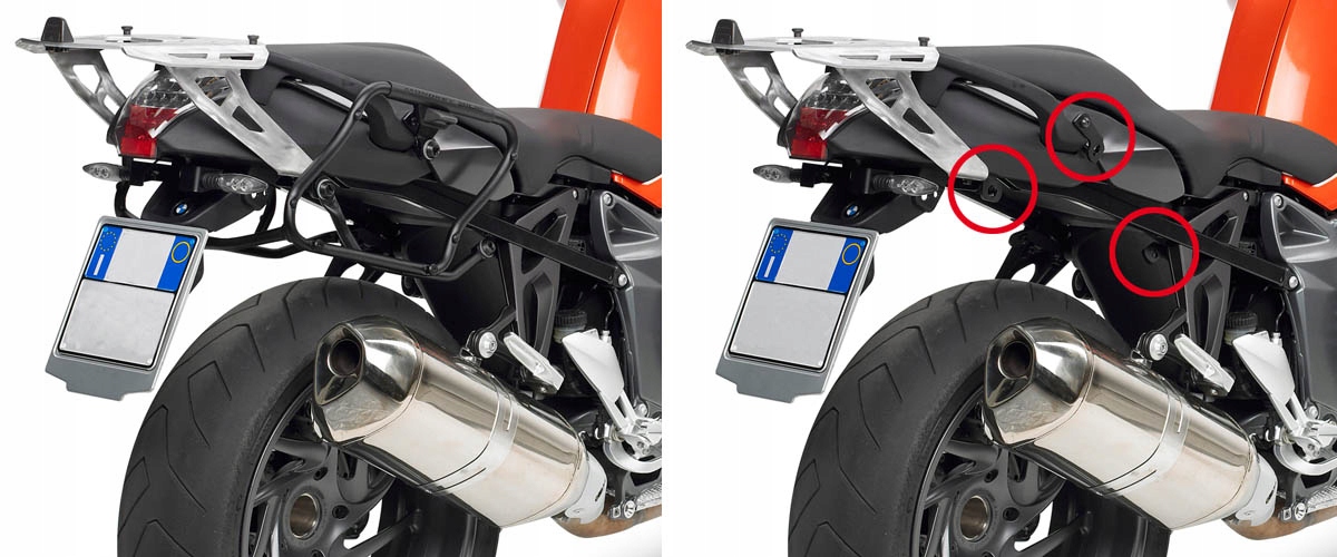 RÁM KAPPA DO BOČNÝCH PRÍPADOV BMW K 1300R