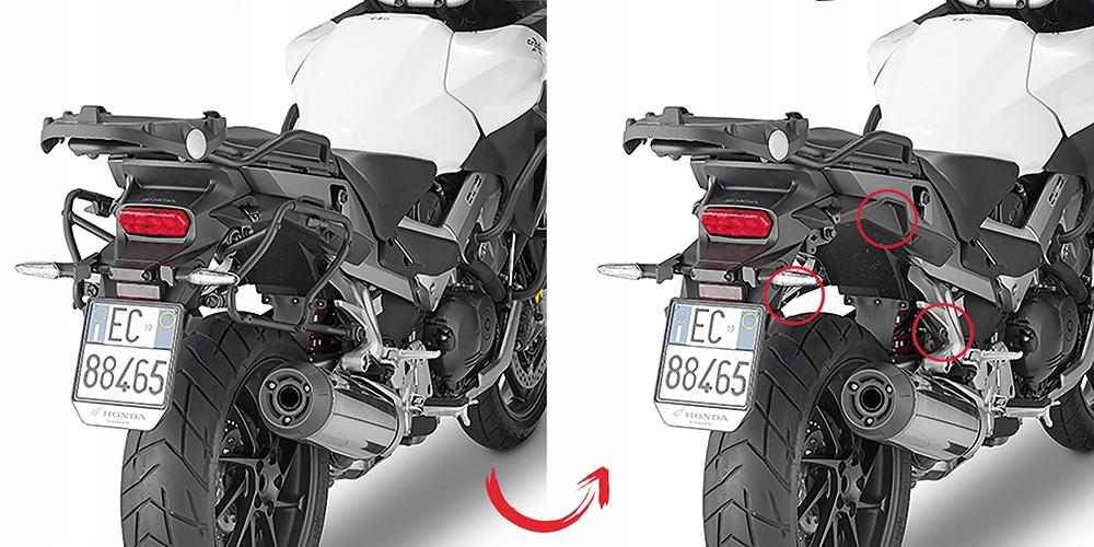 RÁM KAPPA PRE BOČNÉ PRÍPADY HONDA CROSSRUNNER 800