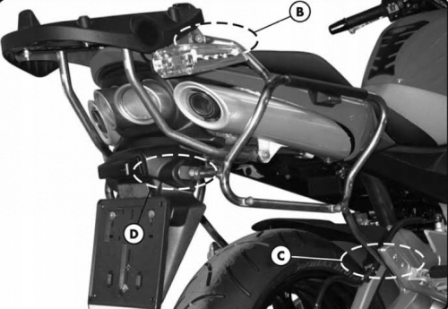 BOČNÝ RÁM KAPPA KAPPA SUZUKI GSR 600 '06 -08