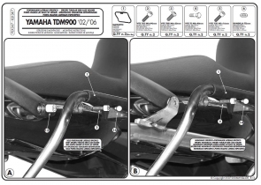 BOČNÝ RÁM KAPPA KAPPA YAMAHA TDM 900 '02 -09