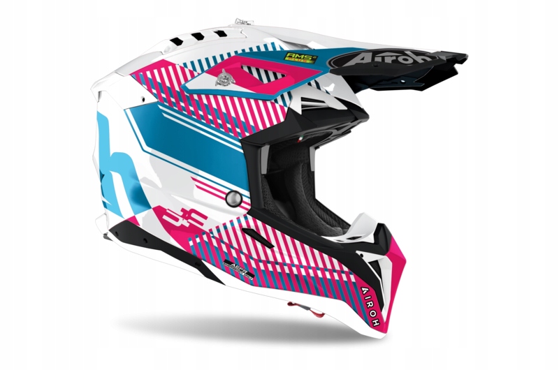 PRILBA AIROH AVIATOR 3 WAVE PINK GLOSS S + ZADARMO