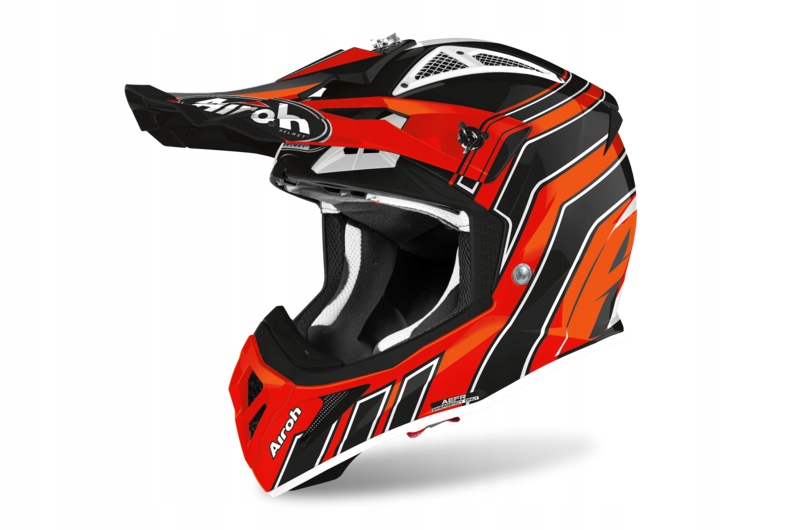 PRILBA AIROH AVIATOR ACE ART ORANGE GLOSS S + OKULIARE