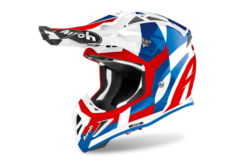 Prilba AIROH AVIATOR ACE TRICK BLUE GLOSS (M)