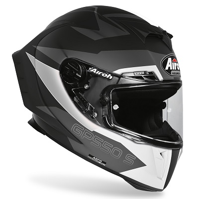 AIROH GP550 S VEKTOROVÁ ČIERNA MATNÁ PRILBA XS + ZADARMO