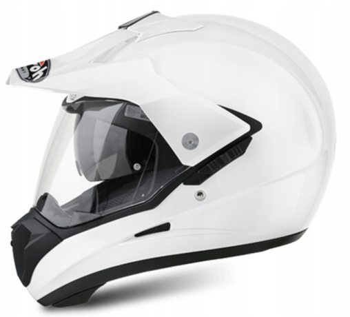 Prilba AIROH S5 ENDURO S SKLENENOU BIELOU R. XL