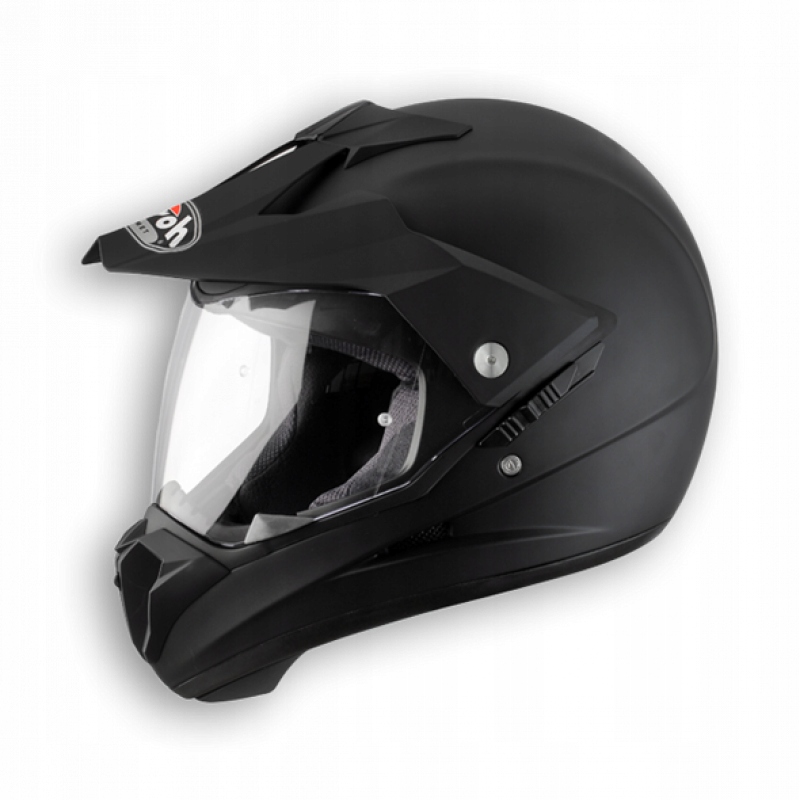 Prilba AIROH S5 ENDURO S SKLENENÝM MATOM ČIERNE. XL