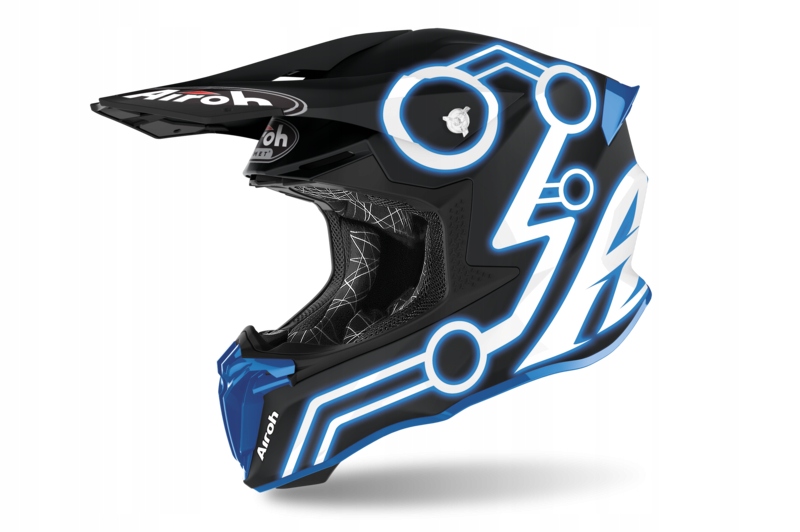 Prilba AIROH TWIST 2.0 NEON MODRÁ MATNÁ XL + ZADARMO