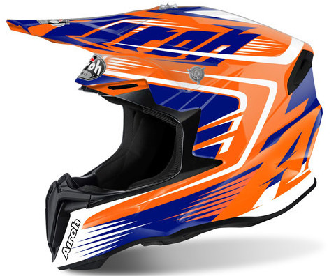 PRILBA AIROH TWIST MIX ORANŽOVÁ CROSS ENDURO L EXC SXF