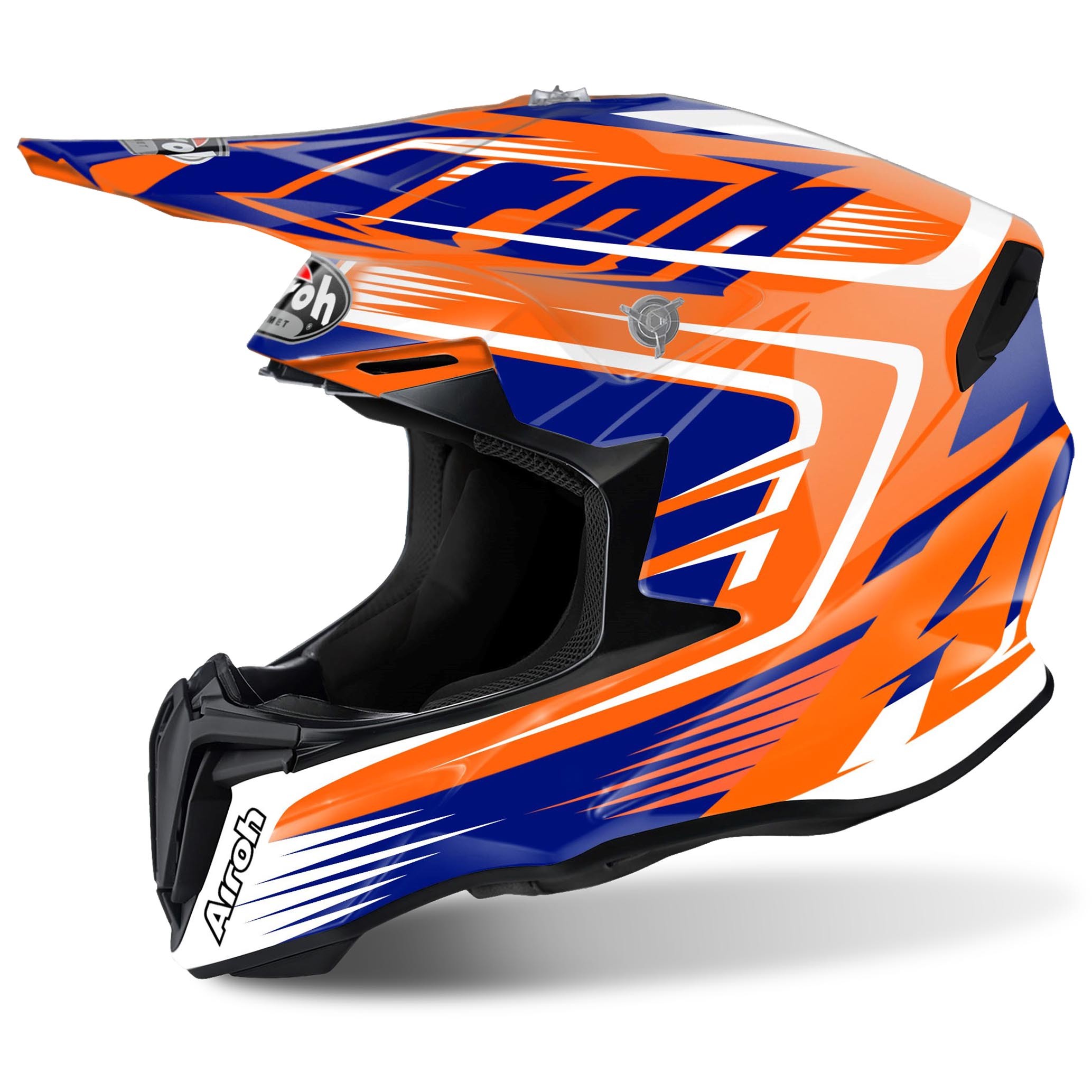 PRILBA AIROH TWIST MIX ORANGE GLOSS CROSS ENDURO M.