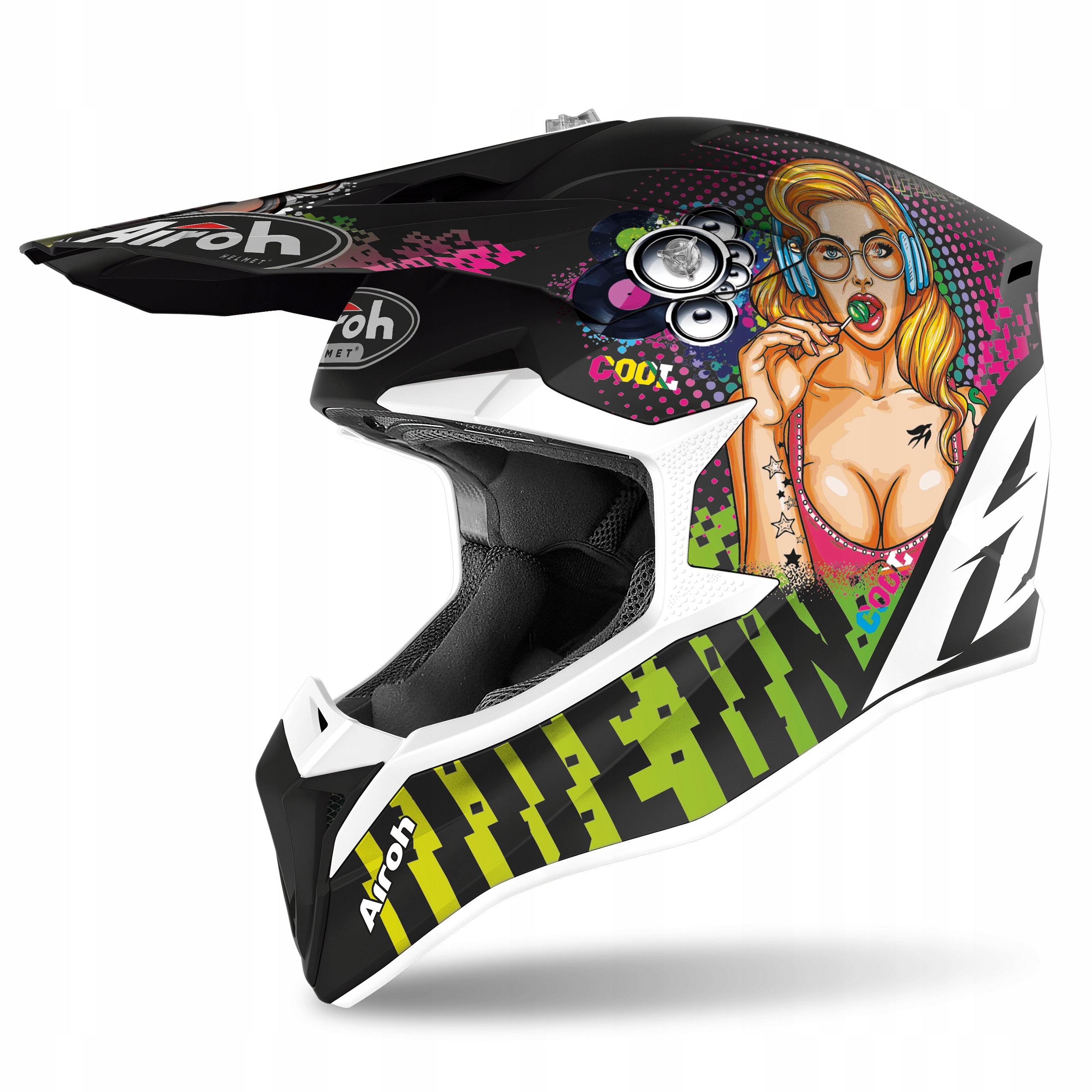 PRILBA AIROH WRAAP PIN-UP MAT (S)
