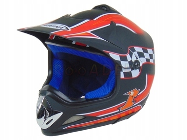 PRILBA AWINA ENDURO JUNIOR ČIERNA / ČERVENÁ 47-48 cm