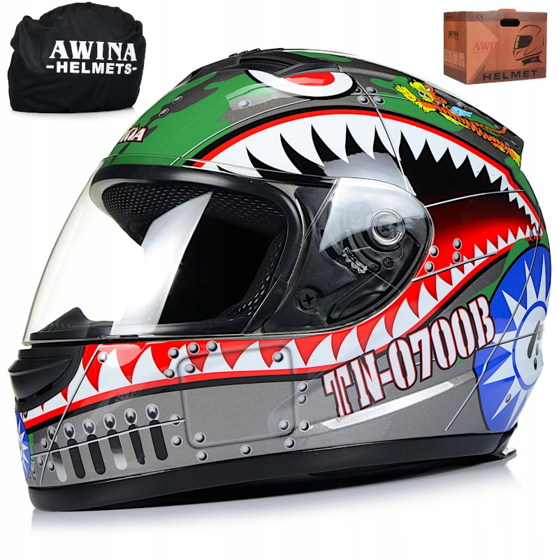 PRILBA AWINA INTEGRAL CLOSED SHARK GREY .L