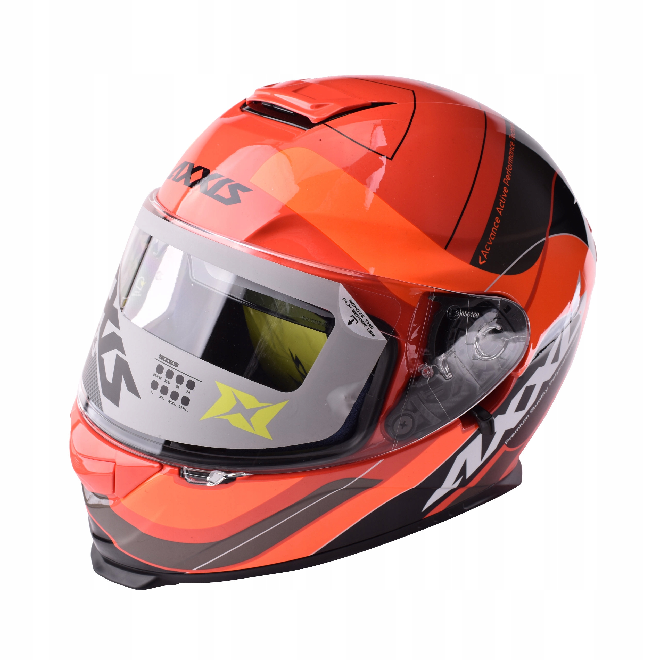 PRILBA AXXIS EAGLE SV RADICAL XL červená / pom / čierna SZC