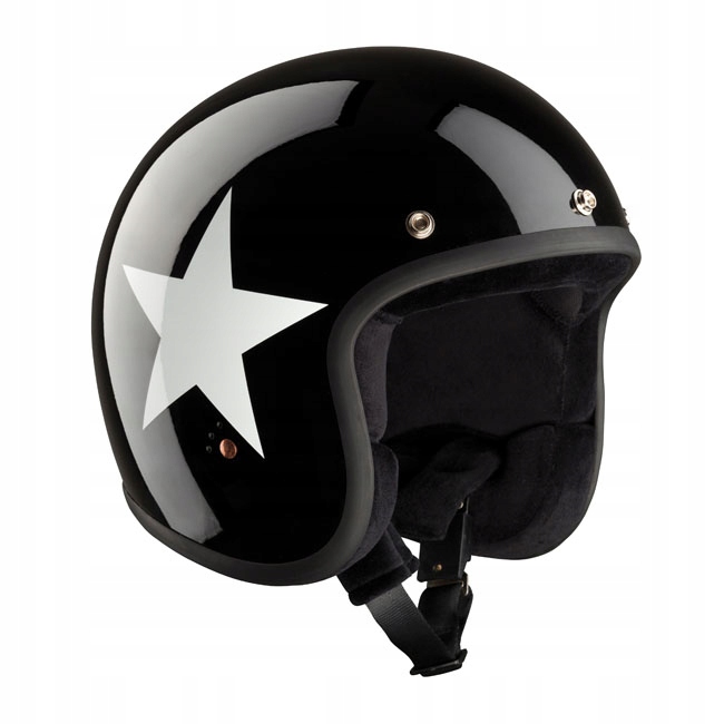 PRILBA BANDIT JET STAR ČIERNA / BIELA S