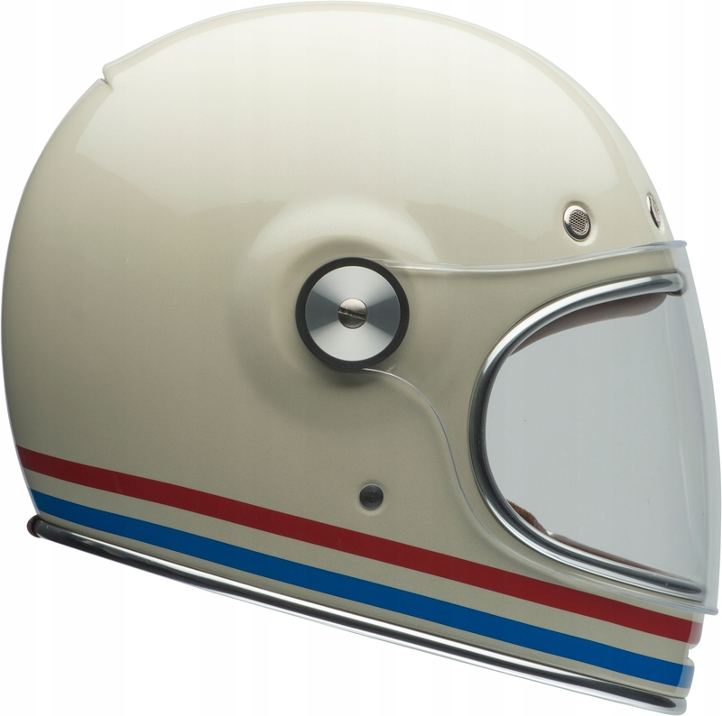 BELL BULLITT DLX STRIPES PERLEŤOVÁ BIELA PRILBA + ZADARMO