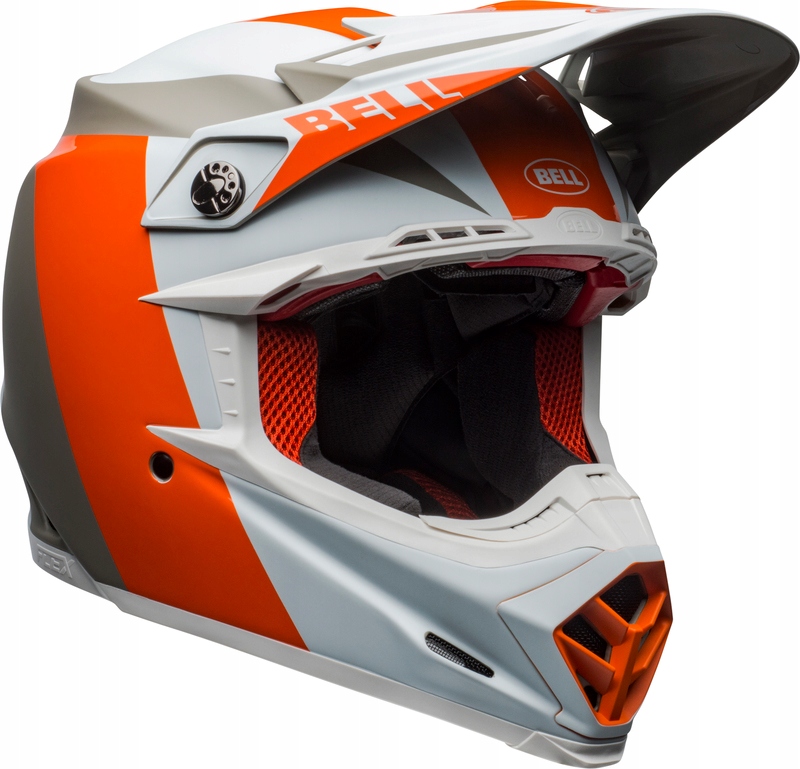 PRILBA BELL MOTO-9 FLEX DIVISION WHE / ORANGE / SAND M