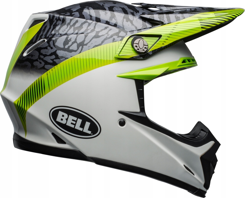 PRILBA BELL MOTO-9 MIPS ČIERNA / BIELA / ZELENÁ L