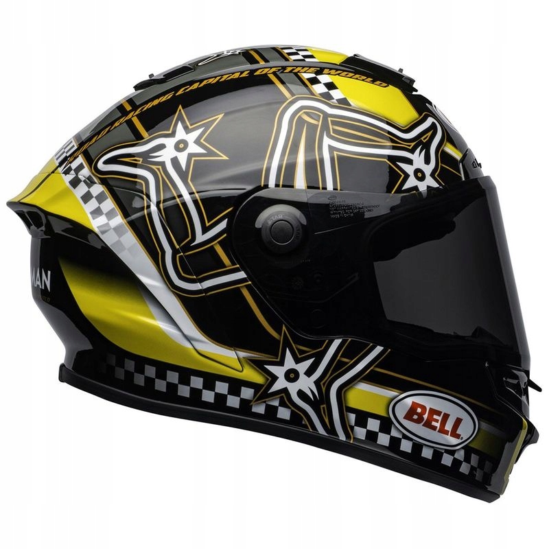 PRILBA BELL STAR IOM GLOSS ČIERNA / ŽLTÁ M PRILBA