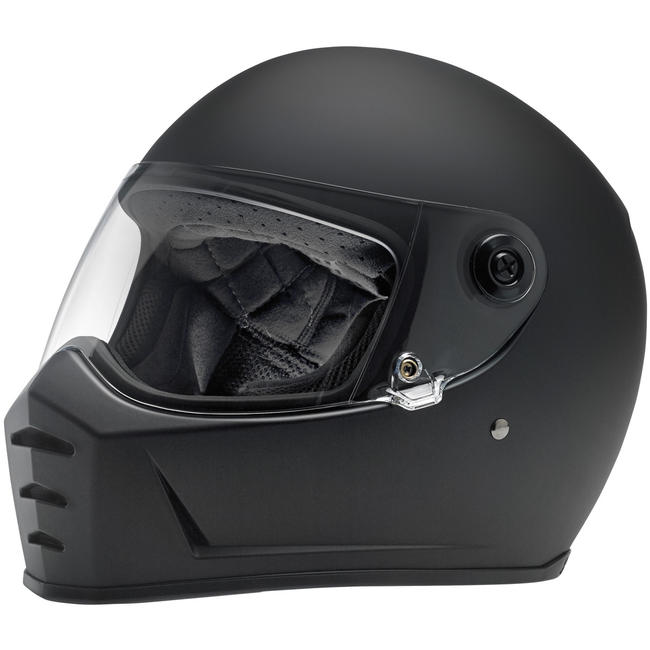 BILTWELL PRILBA Rozdeľovač pruhov čierna matná plochá XXL Lu