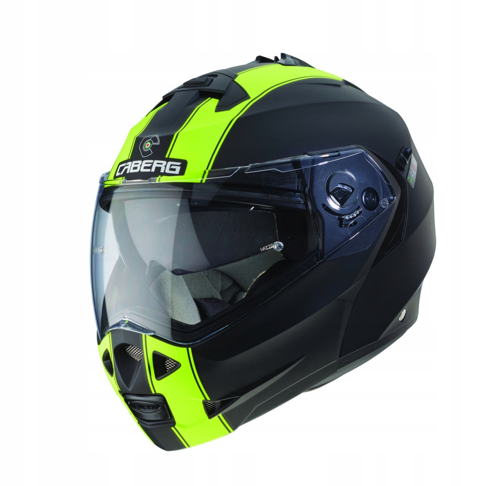 PRILBA CABERG DUKE II ČIERNA MATNÁ / ŽLTÁ FLUO