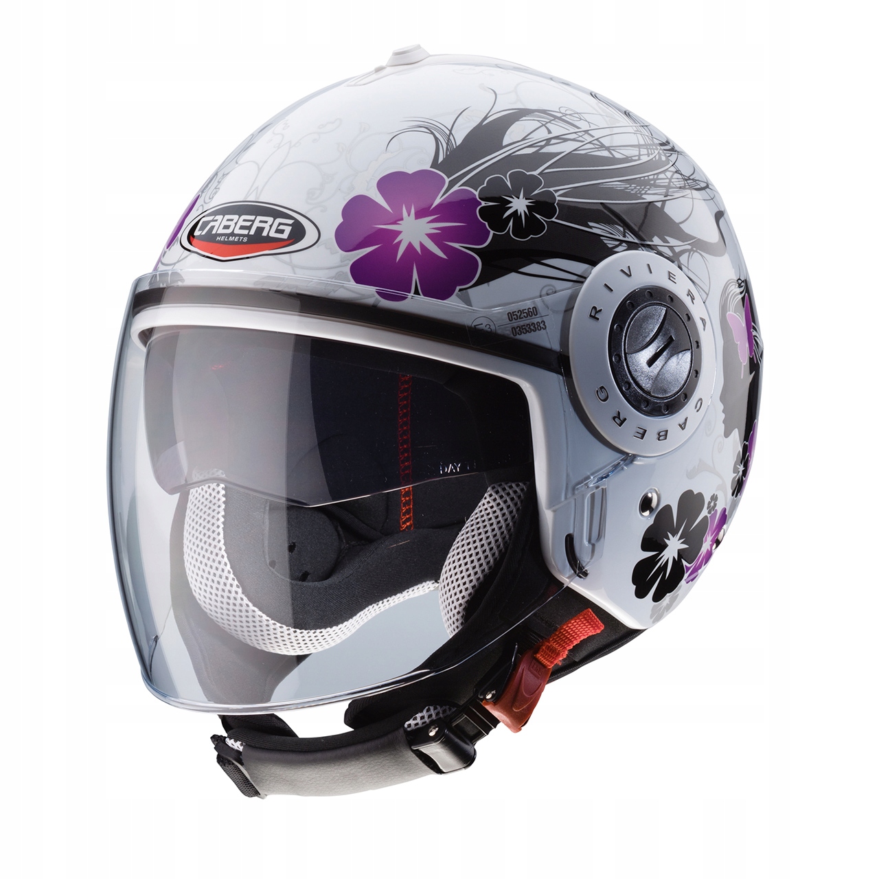 PRILBA CABERG RIVIERA V3 DIVA BIELA / STRIEBORNÁ XS