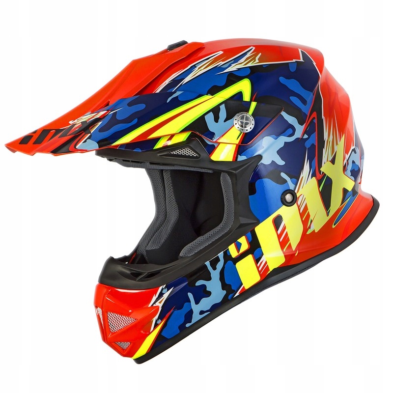 PRILBA CORSS ENDURO IMX FMX-01 CAMO FLO ORANŽOVÁ