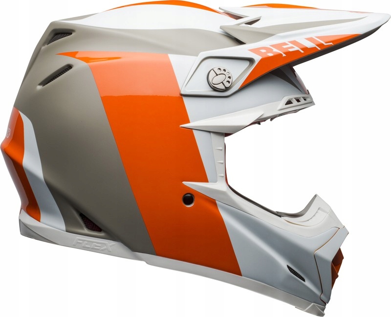 PRILBA CROSS BELL MOTO 9 FLEX DIVISION ORANGE SAND