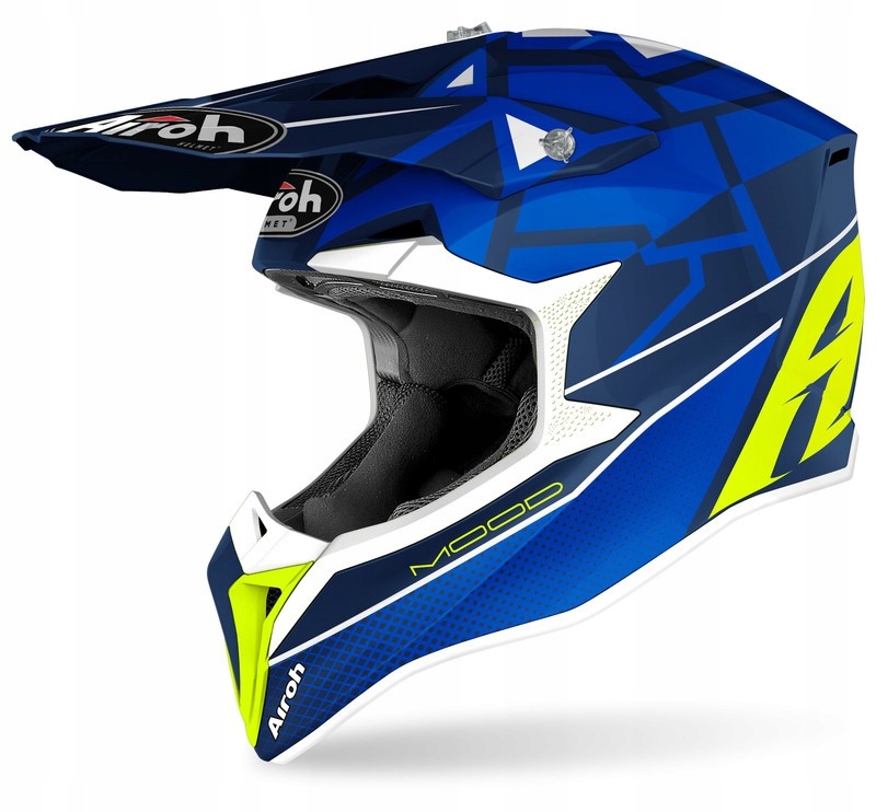 PRILBA CROSS ENDURO AIROH WRAAP MOOD BLUE GLOSS M.
