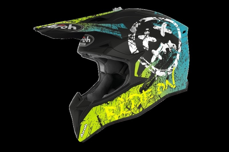 CROSS ENDURO AIROH WRAAP ÚSMEV ŽLTÁ MATNÁ L PRILBA