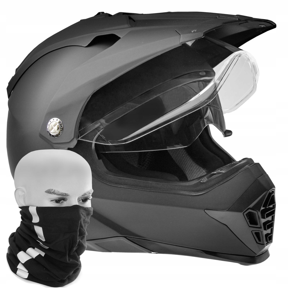 PRILBA ENDURO BLEND SKLENENÉ WL-901 ČIERNA MAT XS