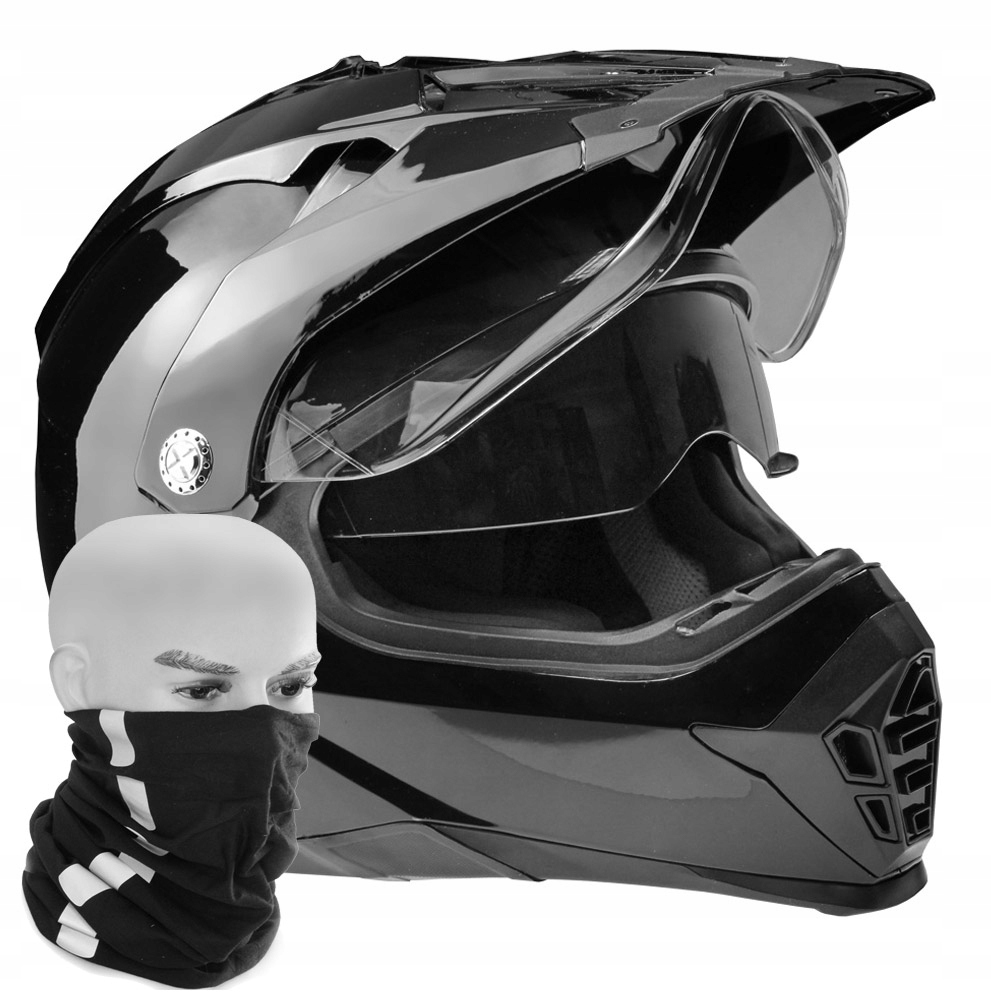 CROSS ENDURO BLEND PRILBA SKLO WL-901 ČIERNA XL