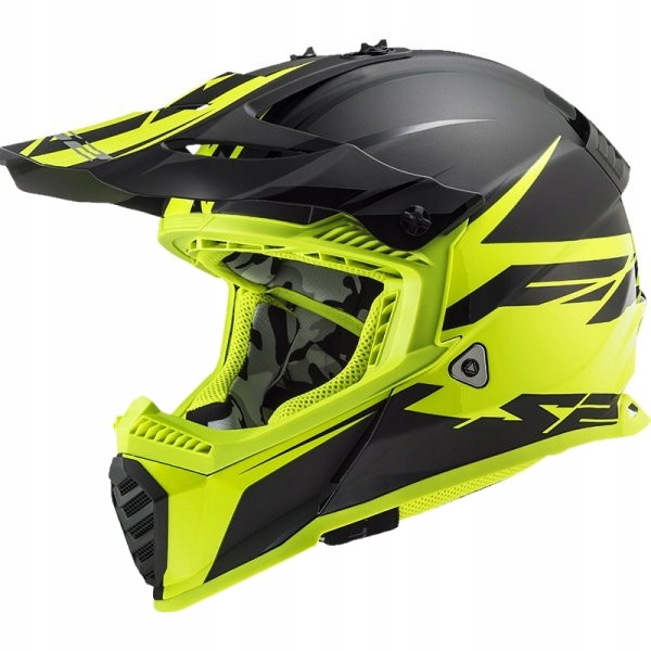 PRILBA CROSS ENDURO LS2 MX437 FAST EVO ROAR ŽLTÁ ŽLTÁ