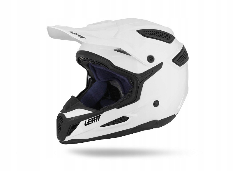 PRILBA CROSS LEATT GPX 5.5 PEVNÁ BIELA .XS