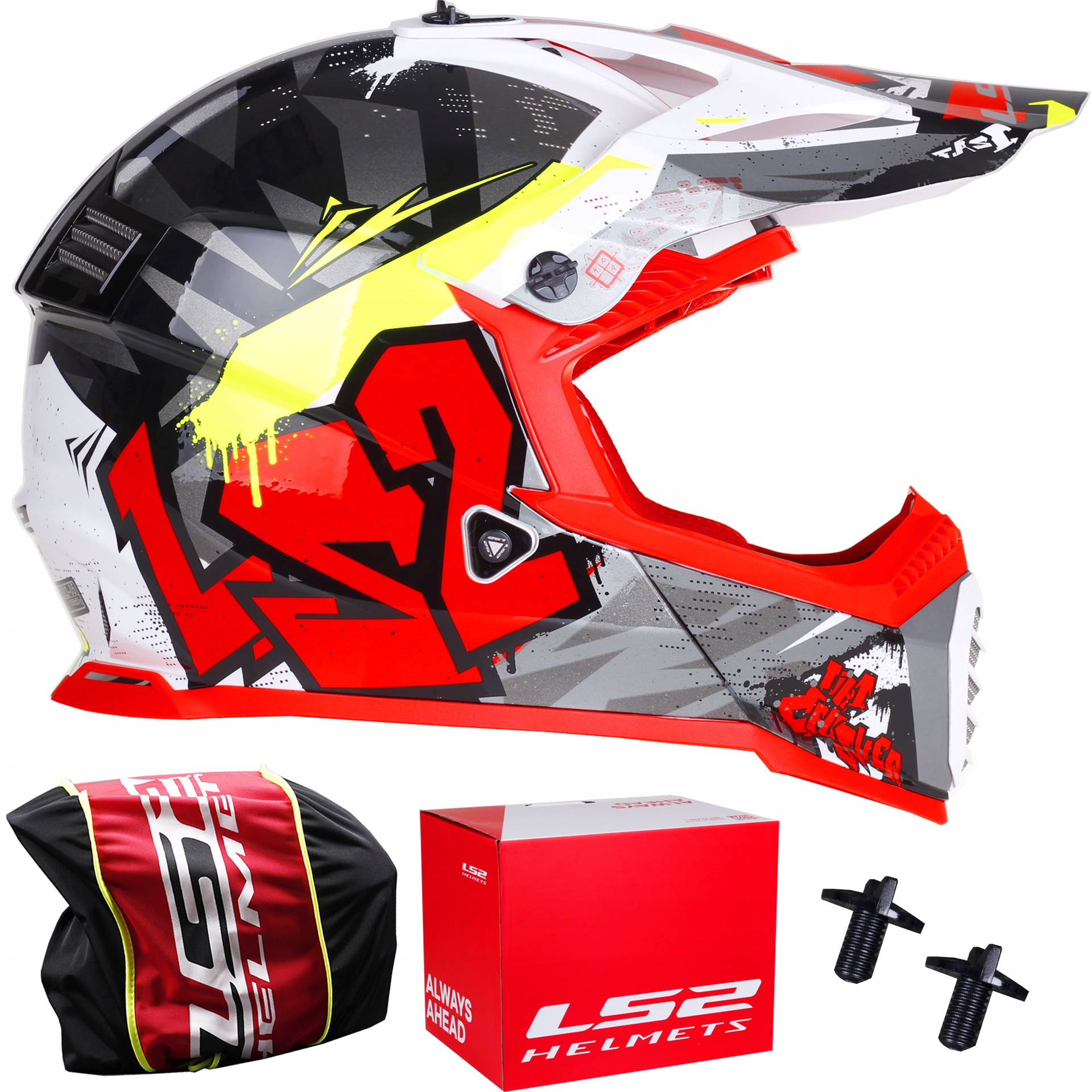 DETSKÁ PRILBA LS2 MX437 FAST EVO MINI CRUSHER ČERVENÁ