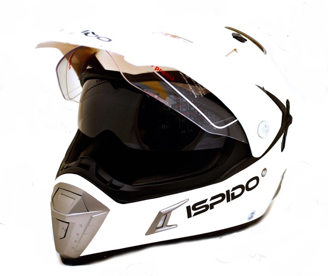 ENDURO ATV ISPIDO DESERT DUAL HELMET BÍLEJ VEĽKOSTI XS