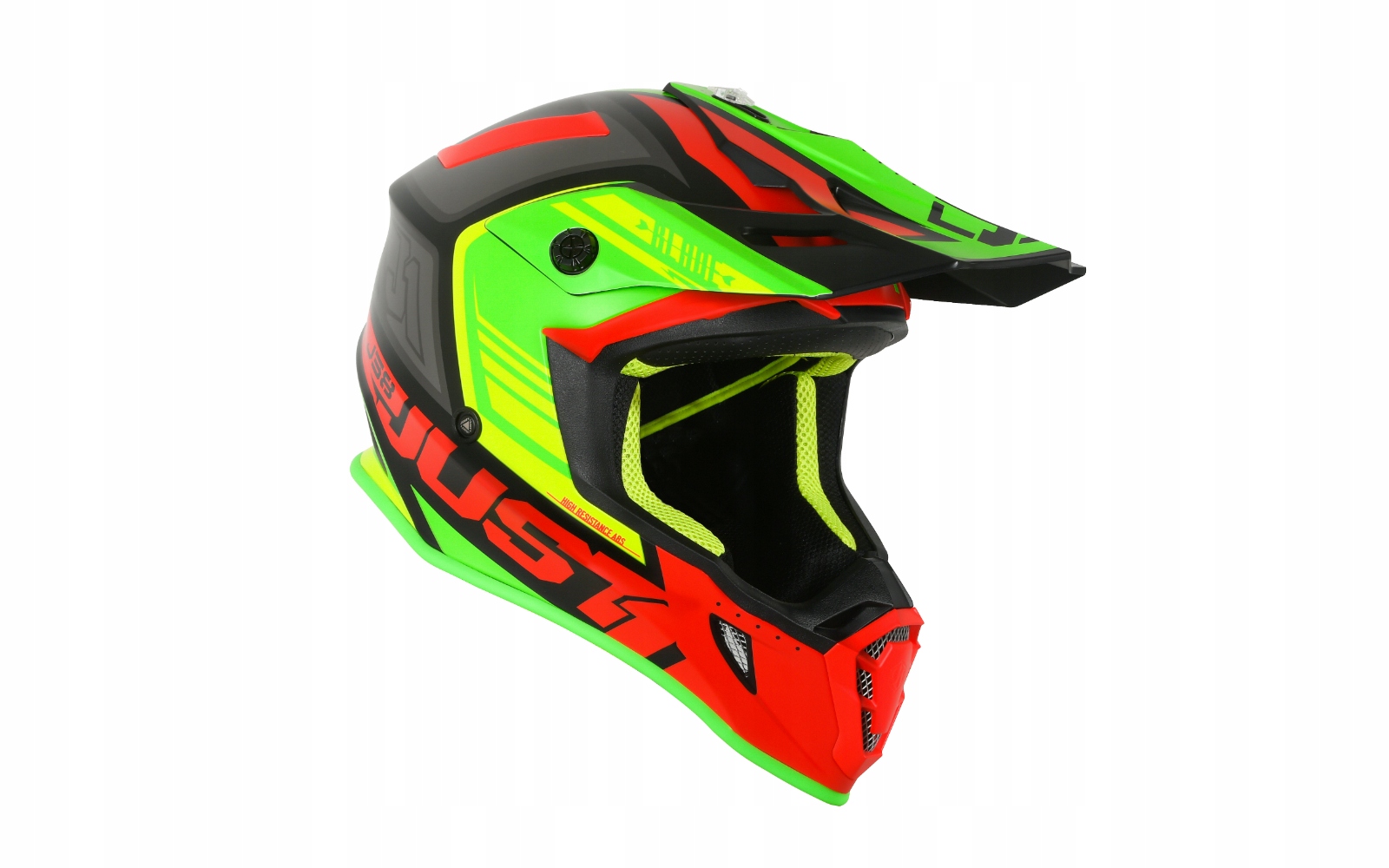ENDURO CROSS JUST1 J38 ČIERNA ZELENÁ ZELENÁ PRILBA XL