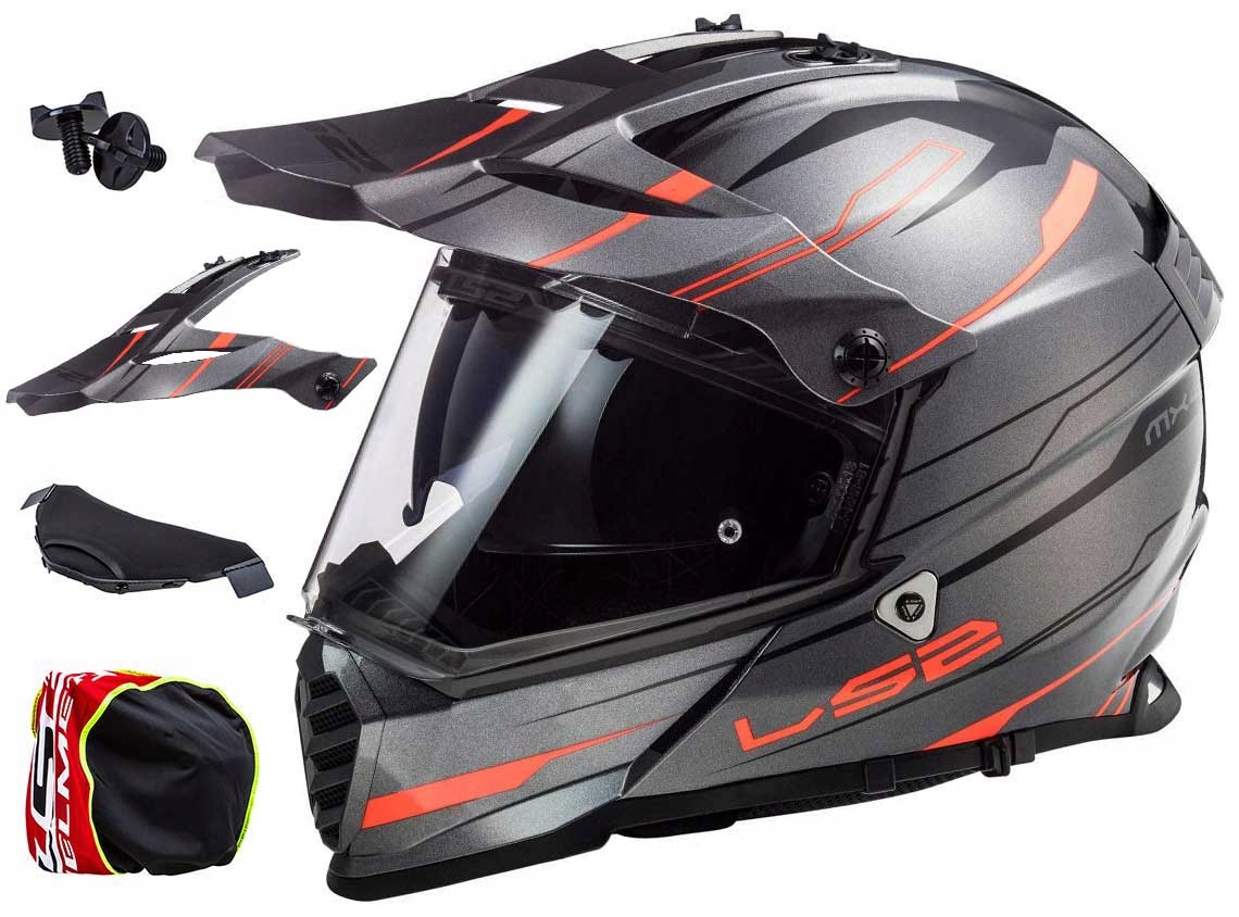 PRILBA ENDURO LS2 MX436 PIONEER EVO KNIGHT XS BLENDA