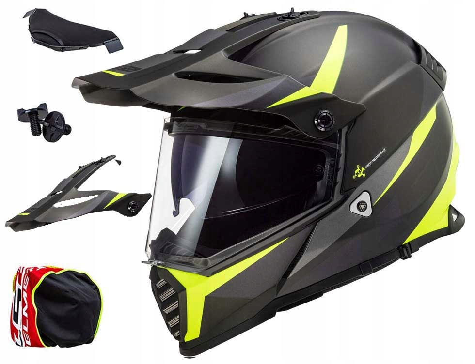 PRILBA ENDURO LS2 MX436 PIONEER EVO S BLENDA PRILBA