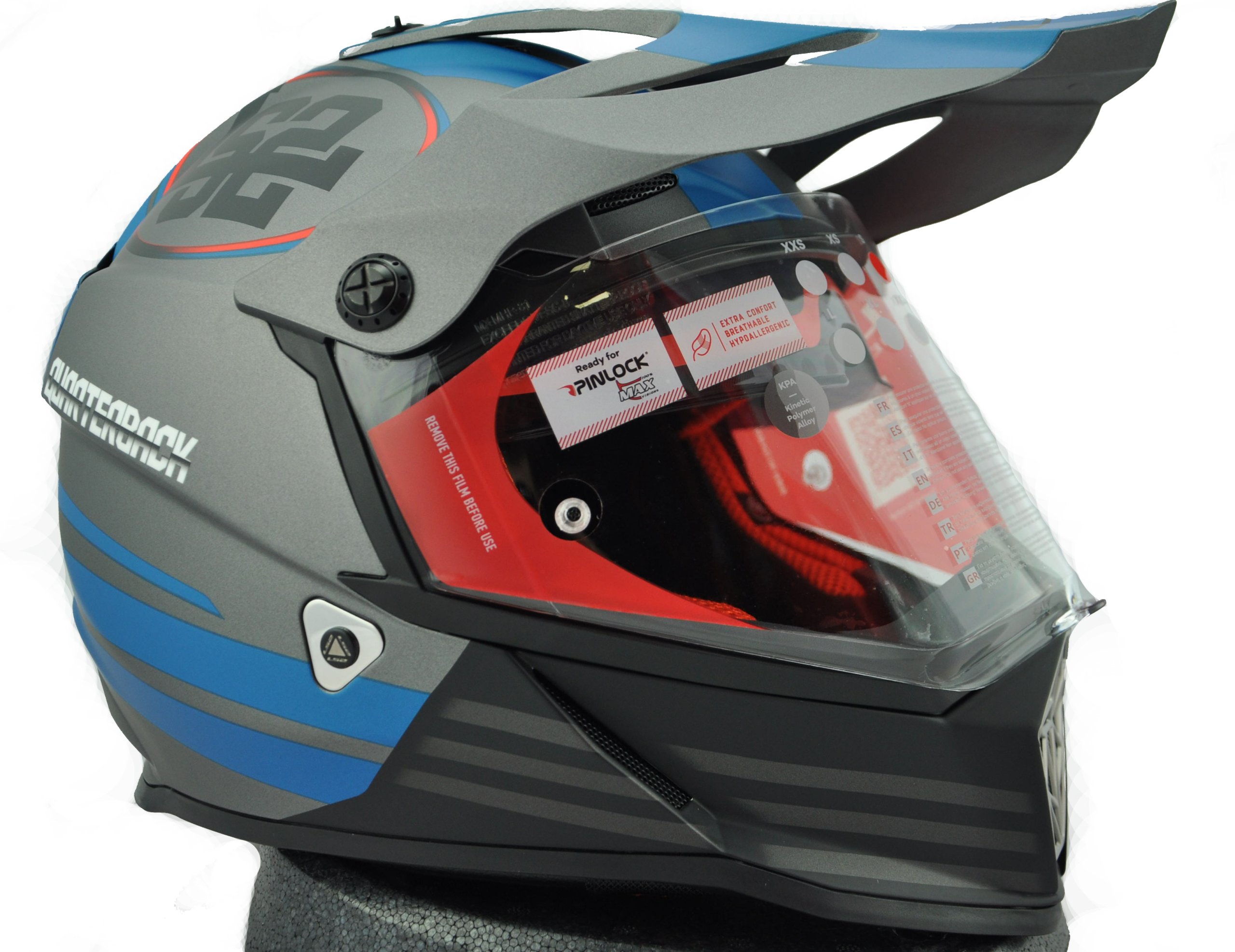 PRILBA ENDURO LS2 MX436 PIONEER QUARTERBACK BLUE S