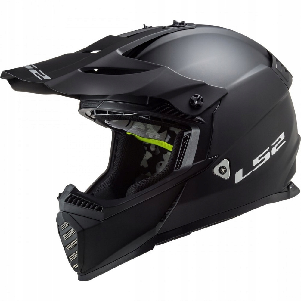 PRILBA ENDURO LS2 MX437 FAST EVO MATNÁ ČIERNA DD r.XS