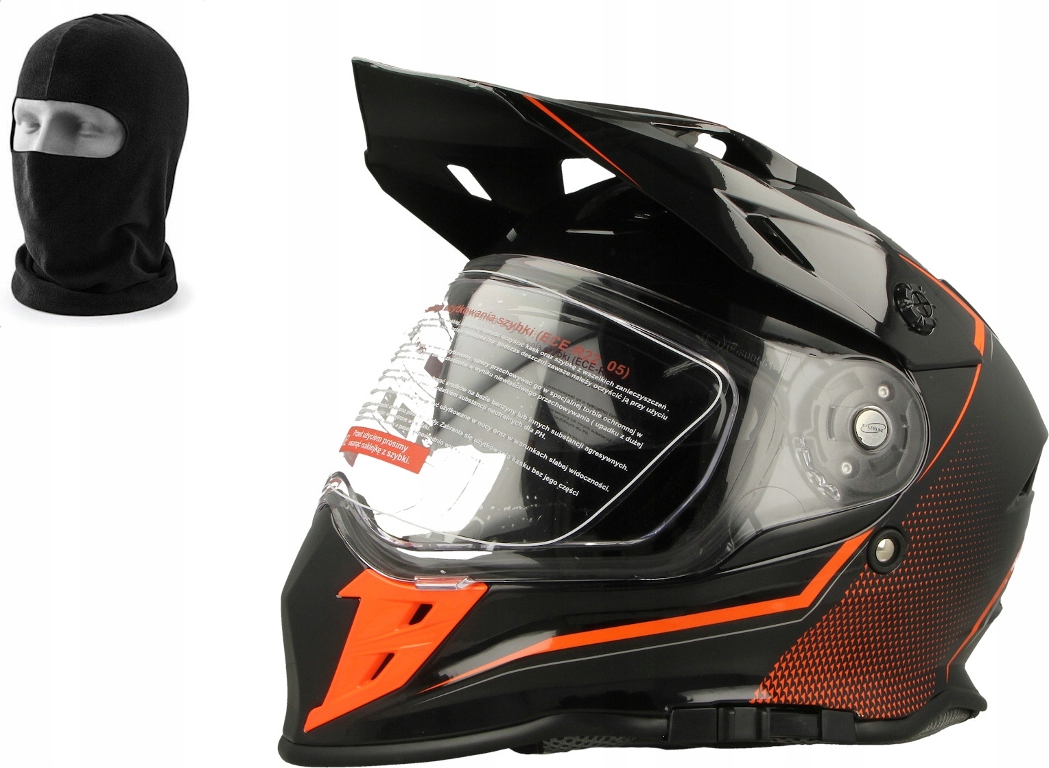 PRILBA ENDURO VCAN V331 + BALACLAVA Veľkosť: M